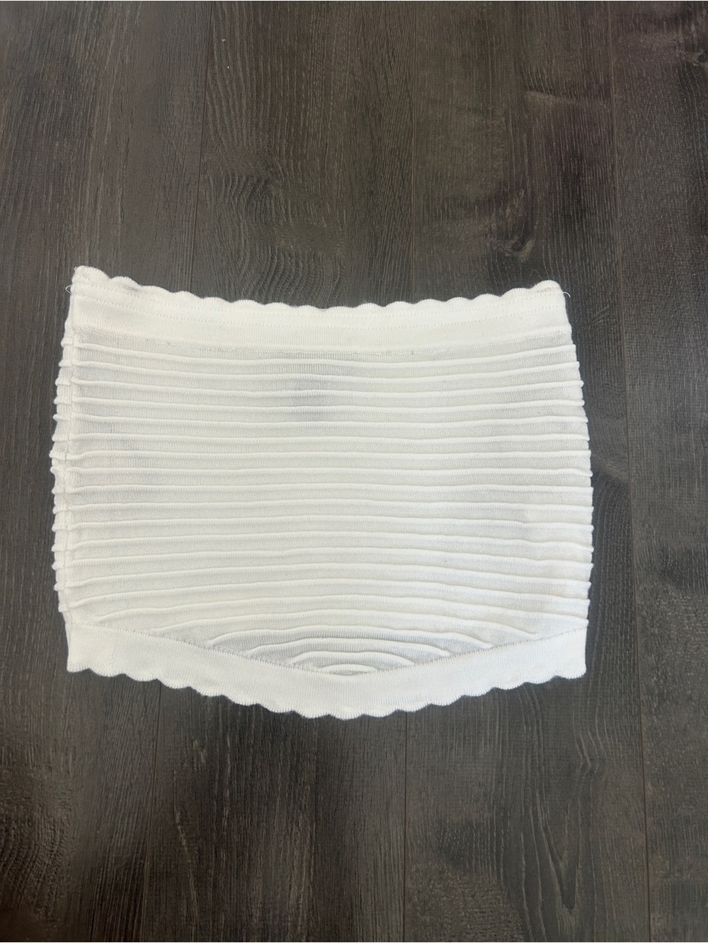 Love & Liberty White Ribbed Tube Top / XS Y2K Coquette Balletcore Summer Top